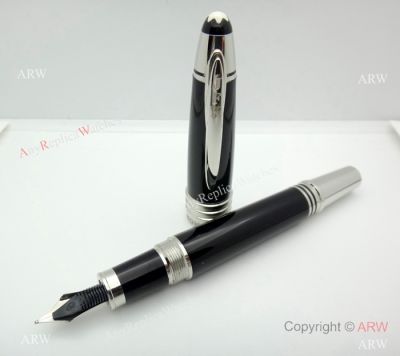 New Upgrade Mont blanc John F. Kennedy Black Resin Fountain pen - Mont blanc Clone For Sale